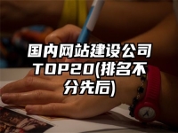 國內(nèi)網(wǎng)站建設(shè)公司TOP20(排名不分先后)