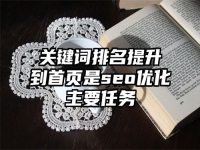 關鍵詞排名提升到首頁是seo優(yōu)化主要任務